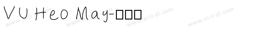 VU Heo May字体转换